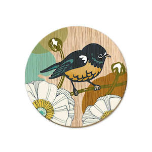 Placemats Coasters: Coaster Screenprint Miromiro