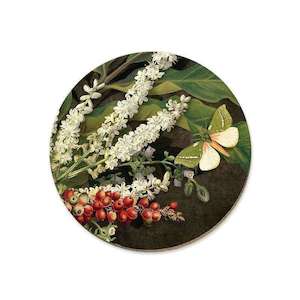 Placemats Coasters: Nikau Berries Kohekohe Ti Kouka Coaster