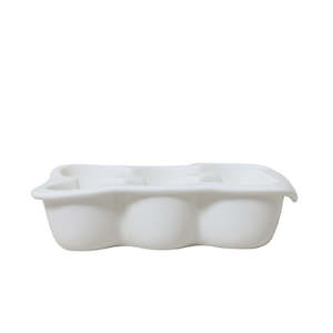 Butter Dishes: Egg Crate At Home 6 Cup White