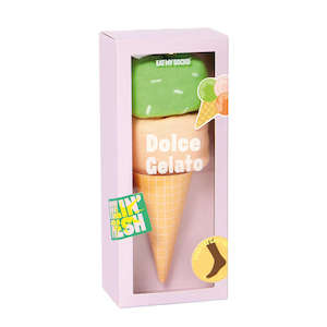 Novelty: Socks Dolce Gelato Pink And Green