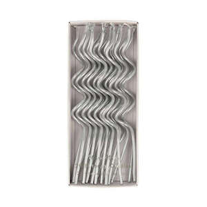 Baking Accessories Decorating: Silver Swirly Candles