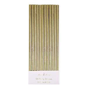 Baking Accessories Decorating: Gold Foil Party Straws