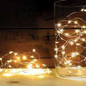 Wired Led Lights Silver 3 Meter