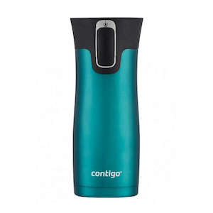 Reusable Coffee Cups: West Loop Autoseal Mug - Spirulina 473ml