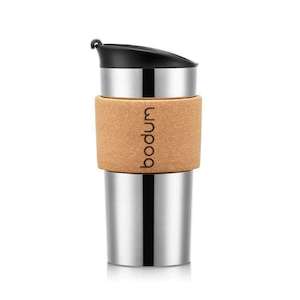 Reusable Coffee Cups: Travel Mug with Cork Sleeve 350ml