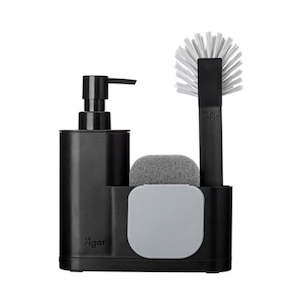 Homewares: Sink Caddy Set Reng Monobloc 4 Pc Black