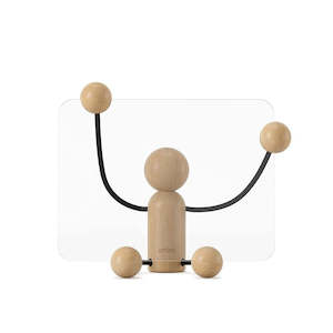 Desk Photo Display Woody Small Black/Natural