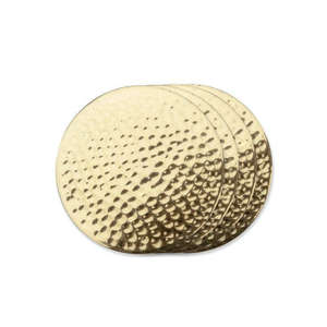 Belmont Hammered Brass Coasters