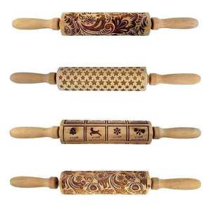 Bakeware Accessories: Engraved Rolling Pin