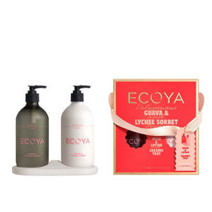 Ecoya: Guava & Lychee Sorbet Bathroom Gift Set