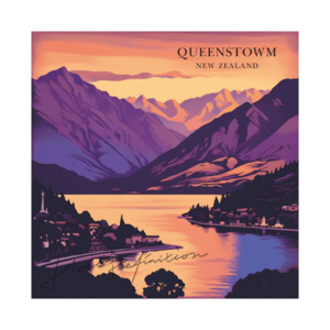 Cards: Card - Romantic Sunset Queenstown (By Eurus)