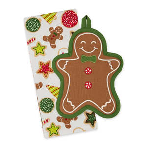 Cookware: Jolly Gingerbread Man Potholder