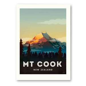 Print Illustrations: Mt Cook, New Zealand