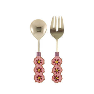 Capri Flower Salad Servers