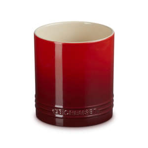 Lecreuset: Stoneware Signature Utensil Jar Cerise