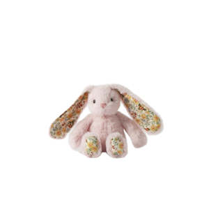 Giftware: Bunny Rattle Floral Pink