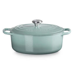 Lecreuset: Signature Oval Casserole 29cm Sea Salt