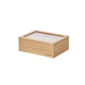 Wooden Tea Box Natural Large