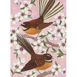 Giftware: Lens Cloth 2 Fantails On A Branch