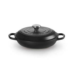 Signature Shallow Casserole Satin Black