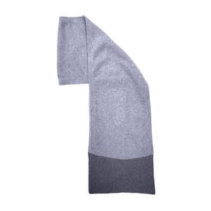 Merinosilk Contrast Fine Ribbed Scarf