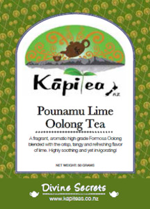 Pounamu Lime Oolong Tea kapiteas