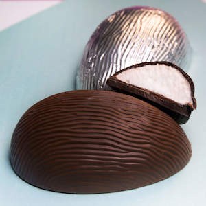 Vanilla Marshmallow Dark Chocolate Half Egg