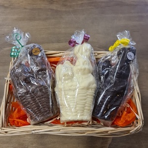 Products: Easter Bunnies in Basket - Kapiti Chocolate Factory