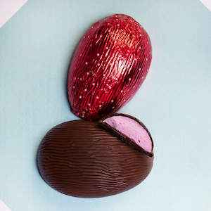Raspberry Marshmallow in Dark Chocolate Egg