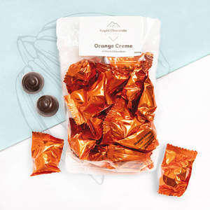 Products: Orange Crème in Dark Chocolate 20pc - Kapiti Chocolate Factory