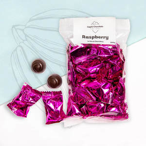 Products: Raspberry in Dark Chocolate 20pc - Kapiti Chocolate Factory