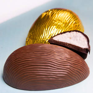 Vanilla Marshmallow Milk Chocolate Half Egg