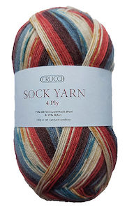 Yarn: CRUCCI SOCK YARN 4PLY