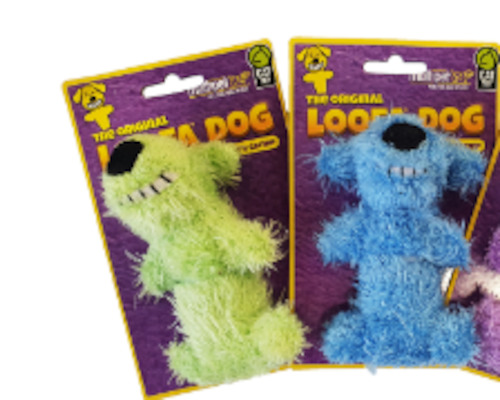 Cat Toy: Loofa Dog with Catnip 9cm