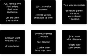 Products: Humorous Coasters - Set of 6 K Design