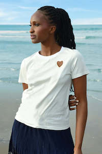 Top: HEART BREAKER T-Shirt (White)