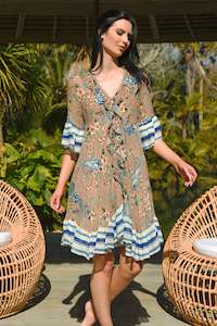 Dress: FRILLS ARE MULTIPLYING Dress (Multi-Paisley)