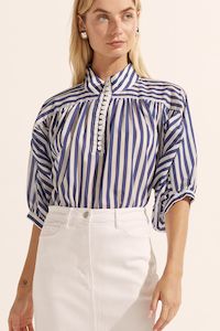 Zoe Kratzmann: adage top (navy stripe)
