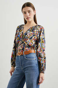 Rails: Indi Top (Navy Wildflower)