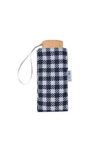 Micro-Umbrella (Black Gingham)