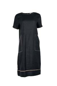 Alessandra: CHIARA WAVE DRESS (Black)