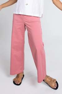 Hut Clothing: Wide Leg Pants (Rhubarb)