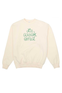 Clare V: Oversized Sweatshirt (Cream)