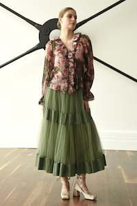 TIER DIARY Skirt (Moss)