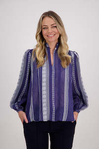 Briarwood 1: HARPER STRIPE Top (Ink)