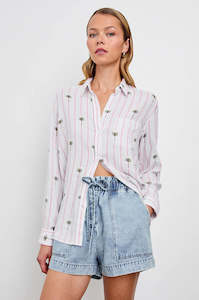 Rails: Charli Shirt (Palm Stripe)