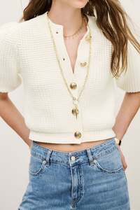 Knitwear: Garance Cardigan (Ecru)