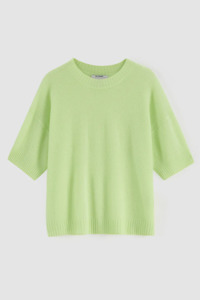 Knitwear: N.2273 CASHMERE FEATHERWEIGHT TOP (Pistachio)