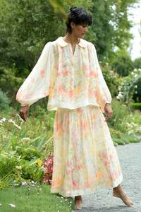 Skirts: CURVE IS THE WORD Skirt (Vintage Floral)