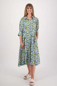 Briarwood 1: Christine Dress Print (Denim Daisy)